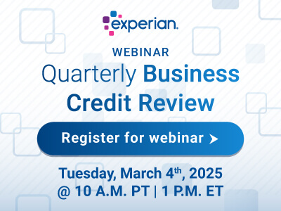 Quarterly Business Credit Review Webinar