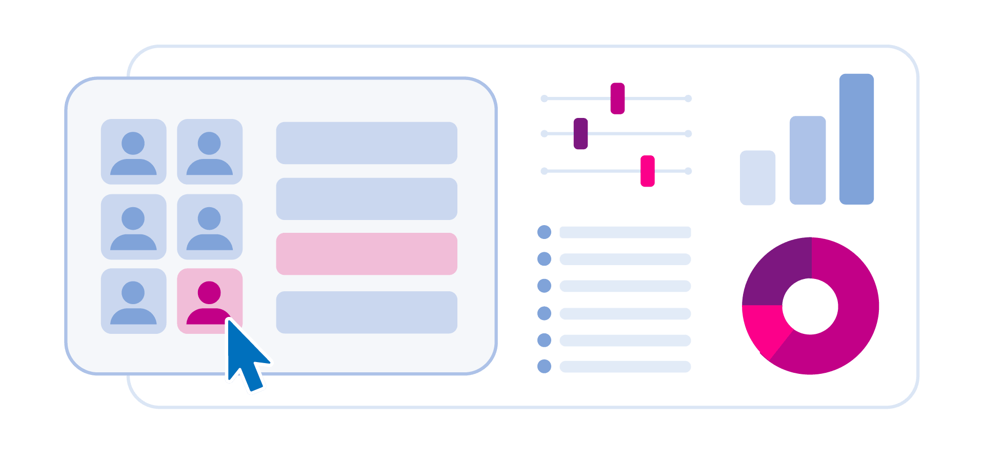 controls showing selecting