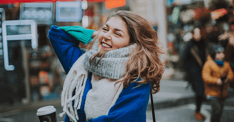 women smiling