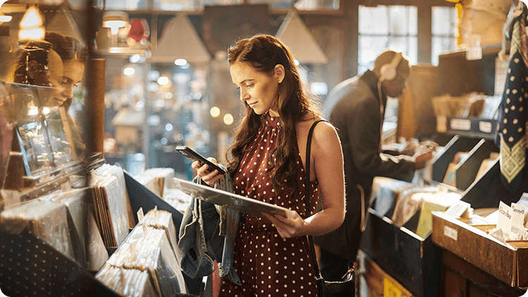 three people working and smiling