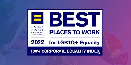 2 of 4 logos - Award best places to work for LGBTQ+ Equality