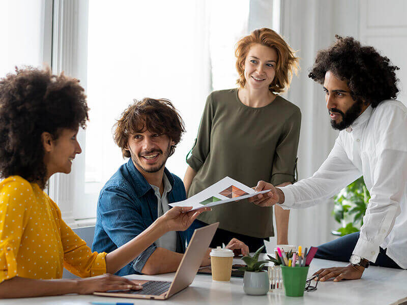 Young entrepreneurs having a meeting