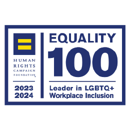 7 of 7 logos - Equality 100 Leader in LGBTQ+ 