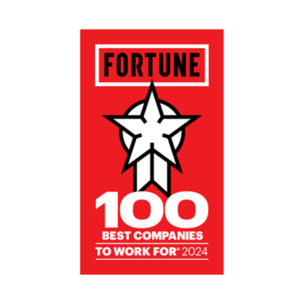 12 of 23 logos - FORTUNE Top 100 Award