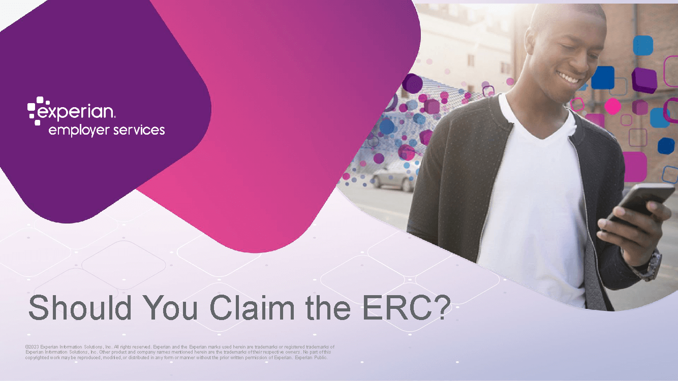 Page 1 of PPT Presentation Should You Claim the ERC