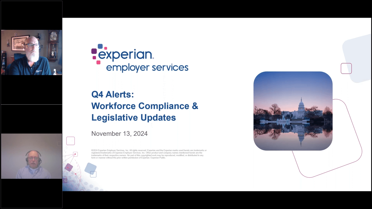 Q4 Alerts: Workforce Compliance and Legislative Updates