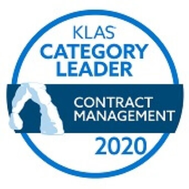 10 of 16 logos - Best in KLAS Contract Management 2020 badge