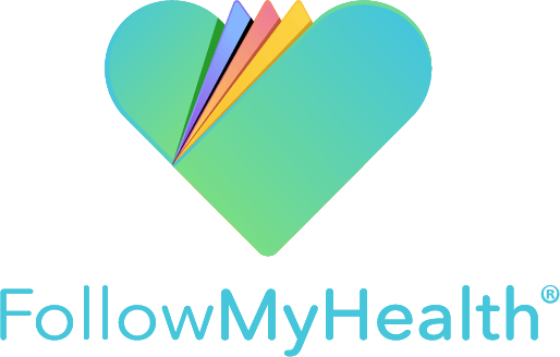 3 of 8 logos - follow my health logo