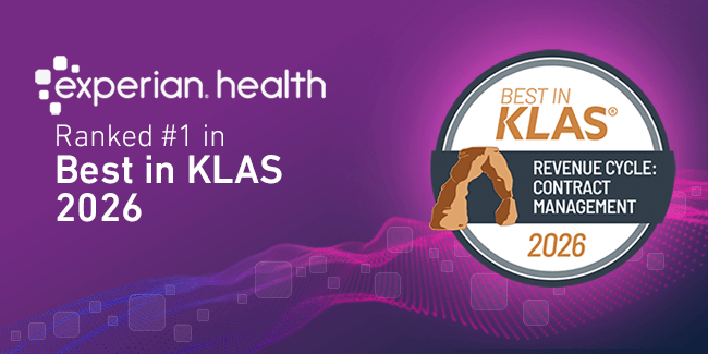 Experian Health Best in KLAS 2026 for Contract Management