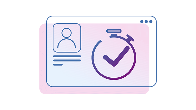 Stylized graphic of Experian Health's patient access curator solution